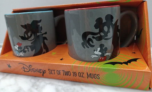 Disney Halloween Spooky Ghost Mickey & Minnie Mouse 20oz Mugs